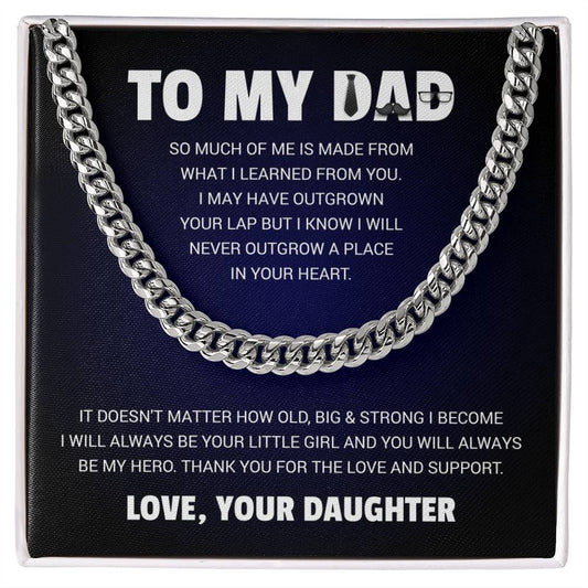 TO MY DAD | FROM DAUGHTER | Cuban Link Chain | SO MUCH OF ME
