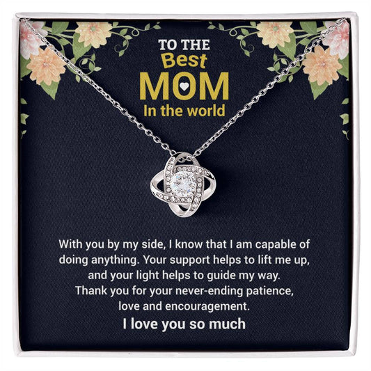 TO THE BEST MOM | Love Knot Necklace | WITH YOU BY MY SIDE