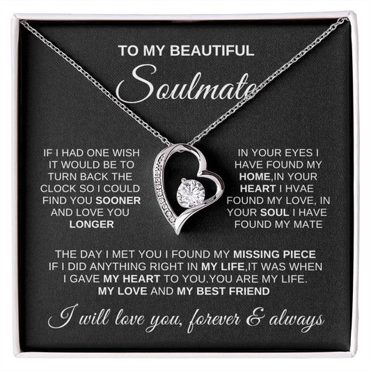 To My Soulmate Necklace |  If  had one wish