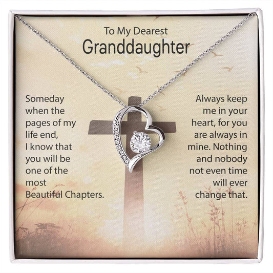 To my Granddaughter| Forever Love Necklace | Someday when